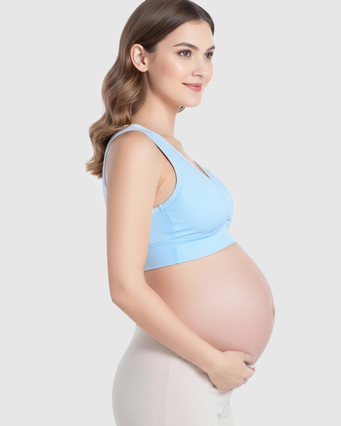 Wireless Cotton Crisscross Nursing Camisole Bra