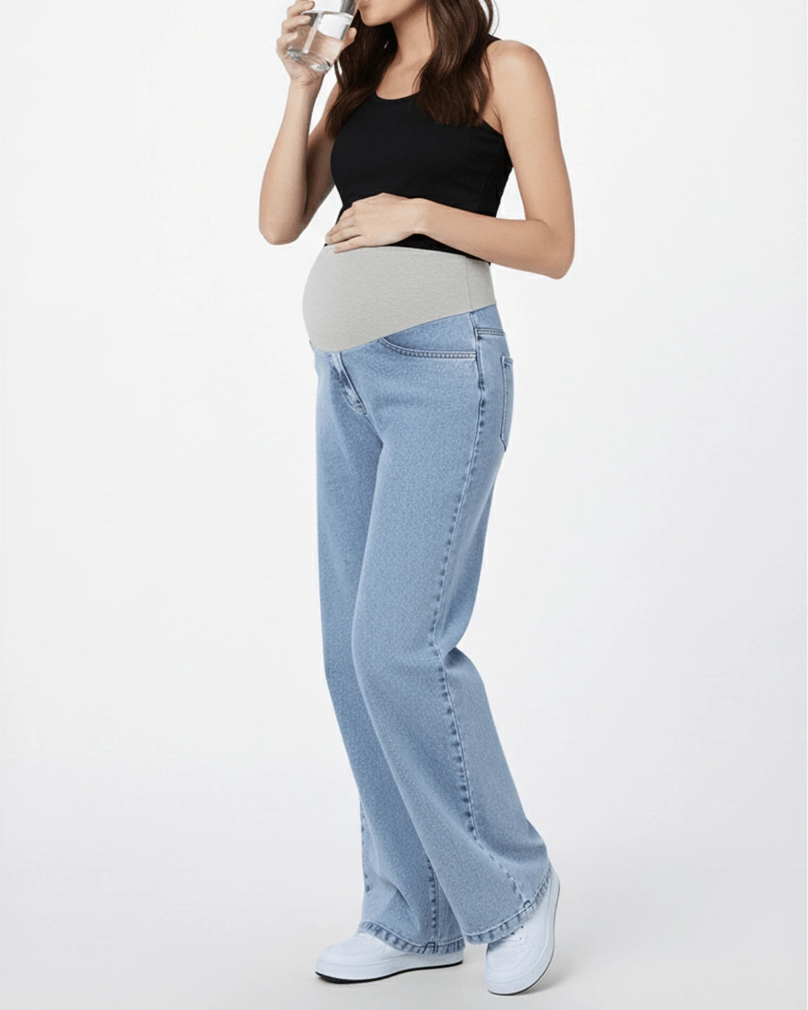 Original Wide-Leg Y2K Maternity Jeans