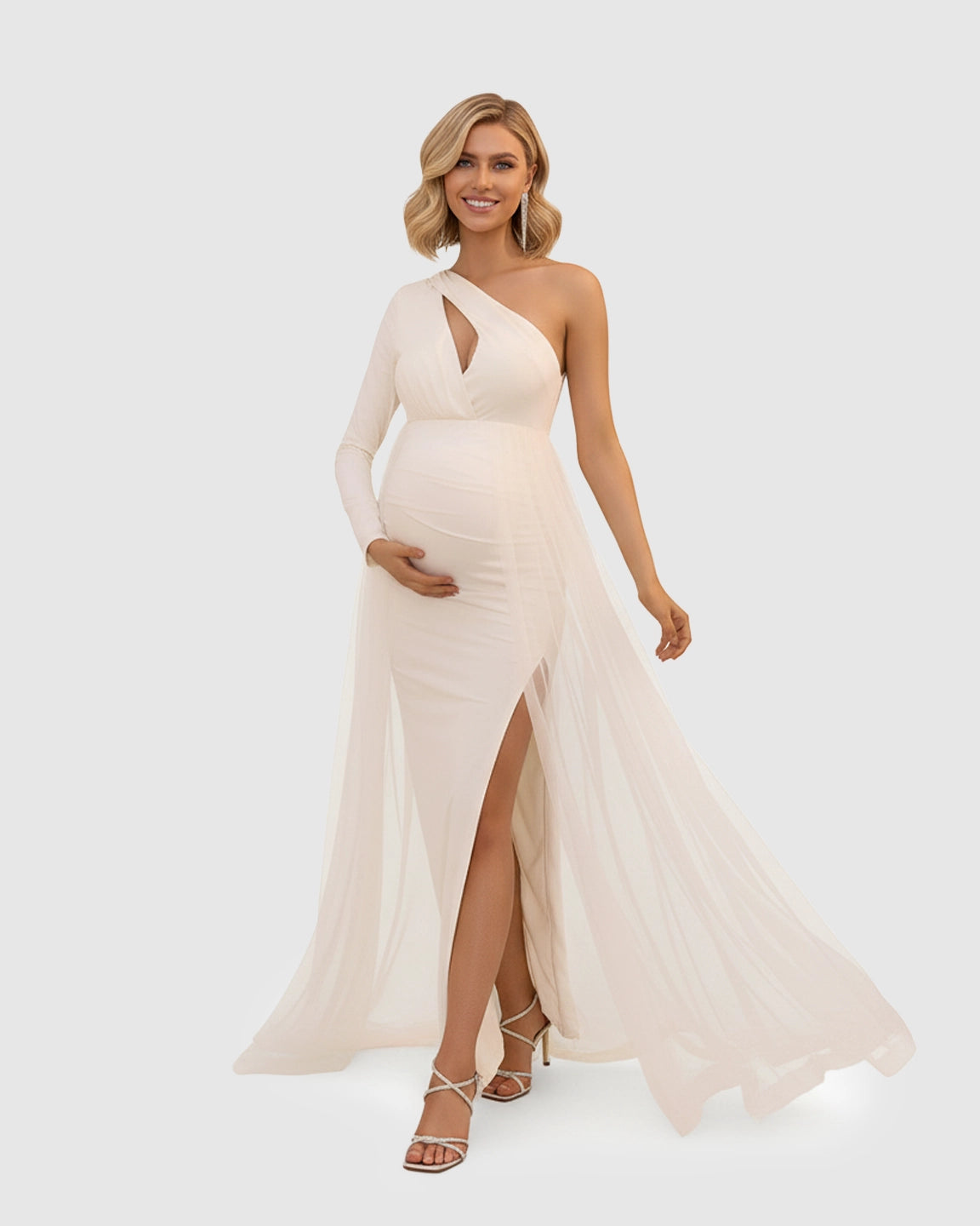 Cutout Bodycon Maternity Gown