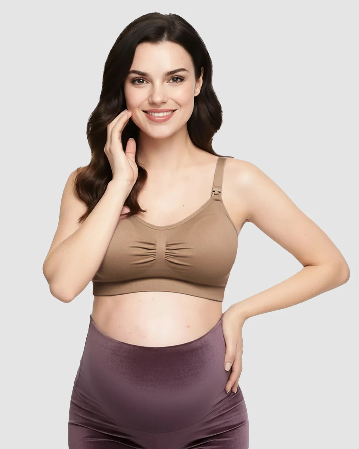 Seamless Soft Stretch Wireless Nursing Bra