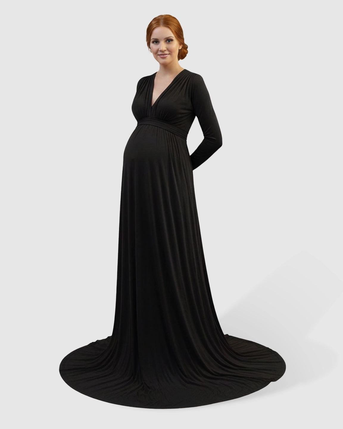 Empire Waist Romantic Style Maternity Photography Gown