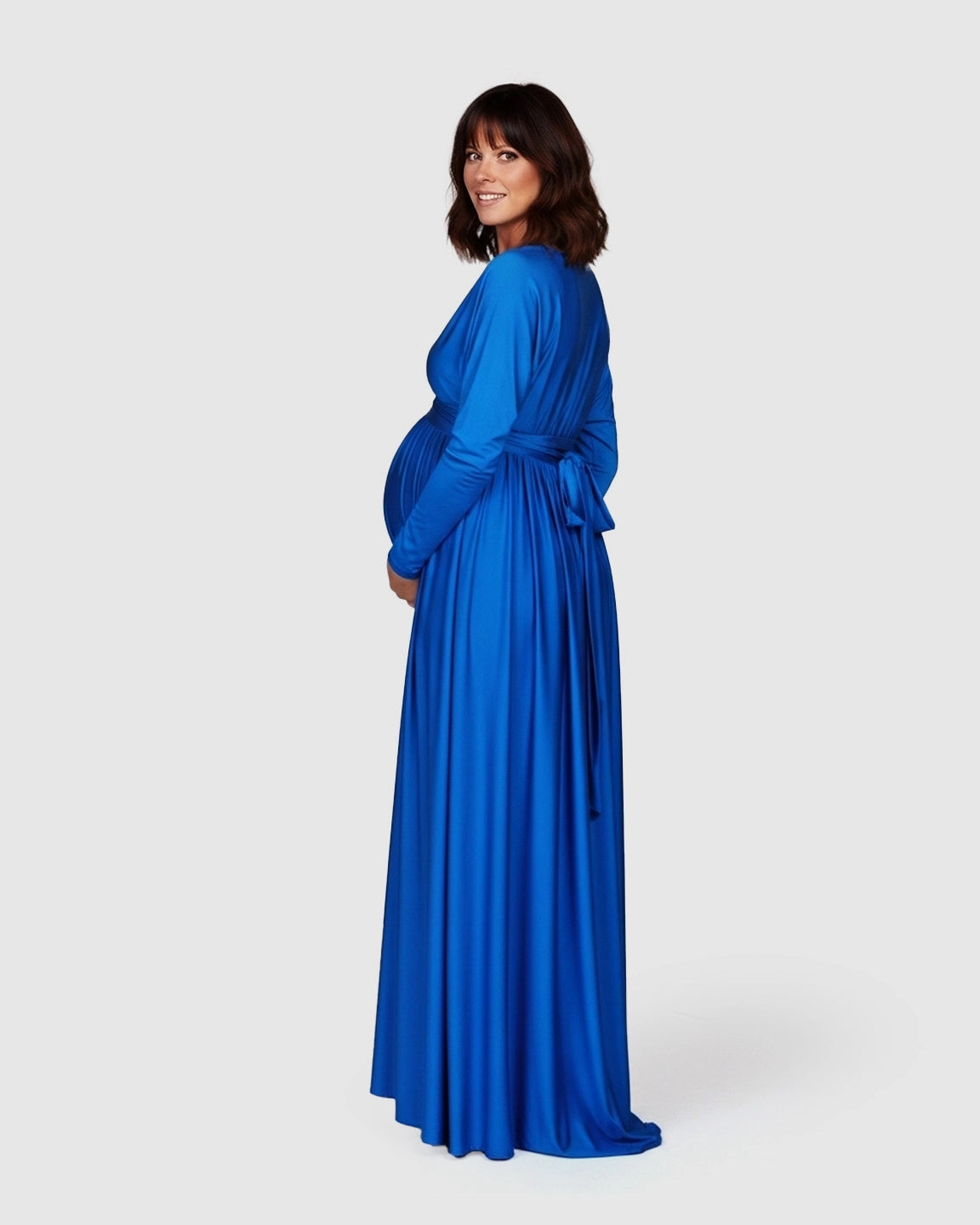 Empire Waist Elegant Maternity Maxi Dress