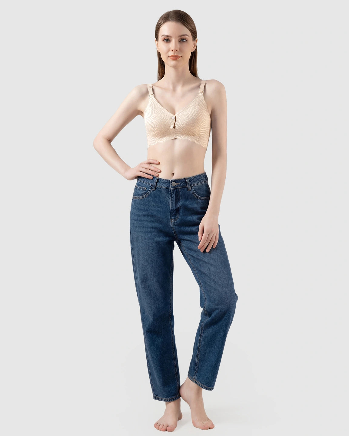 Dual Clasp Seamless Maternity Nursing Bra