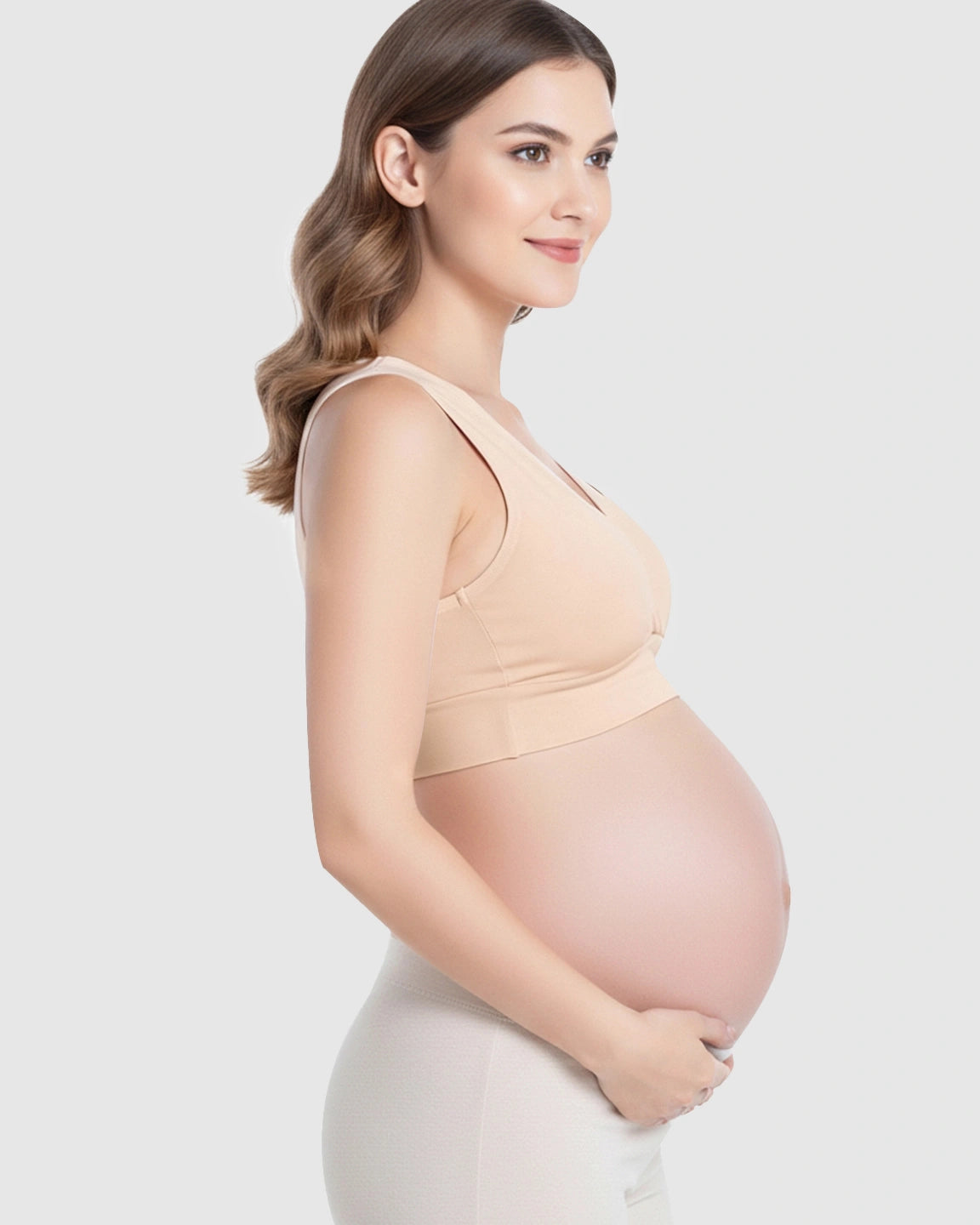 Wireless Cotton Crisscross Nursing Camisole Bra