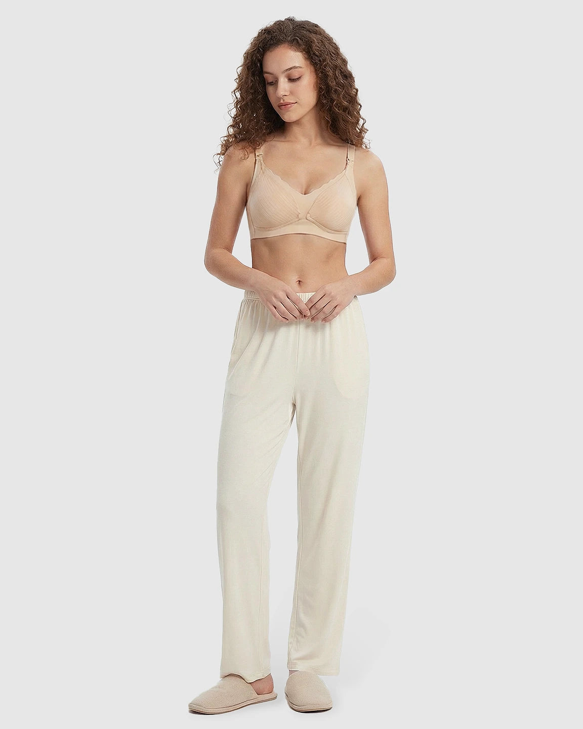 Wire-Free Soft Lace Maternity Nursing Bra