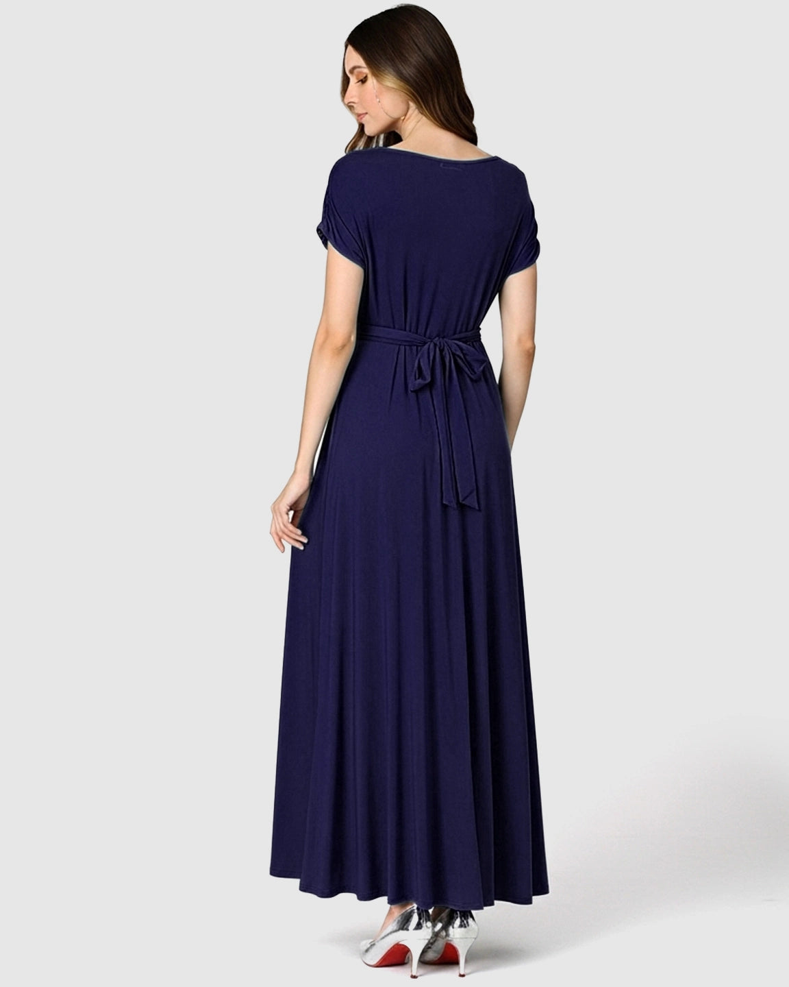 Empire Waist Flowy Maternity Maxi Dress