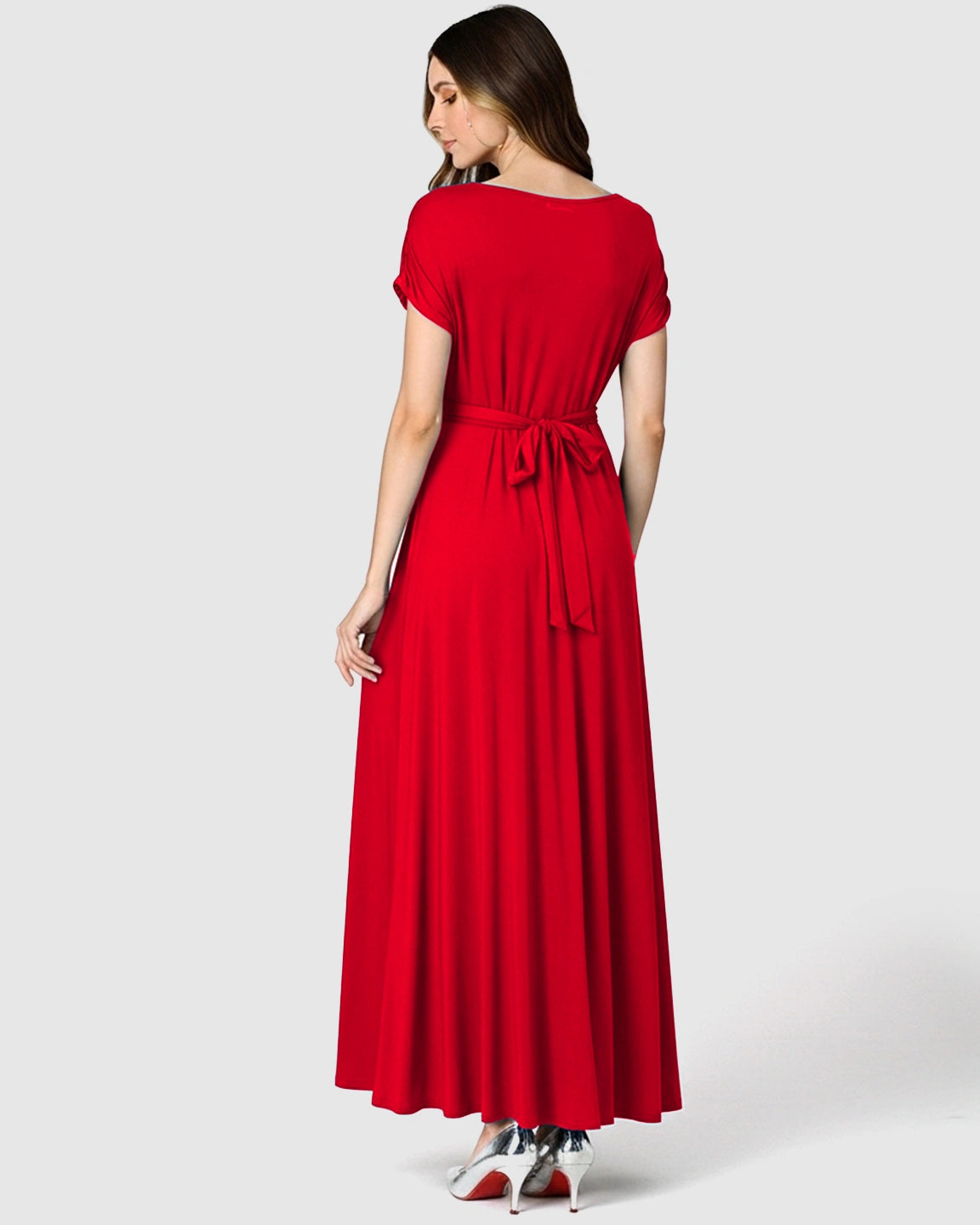 Empire Waist Flowy Maternity Maxi Dress