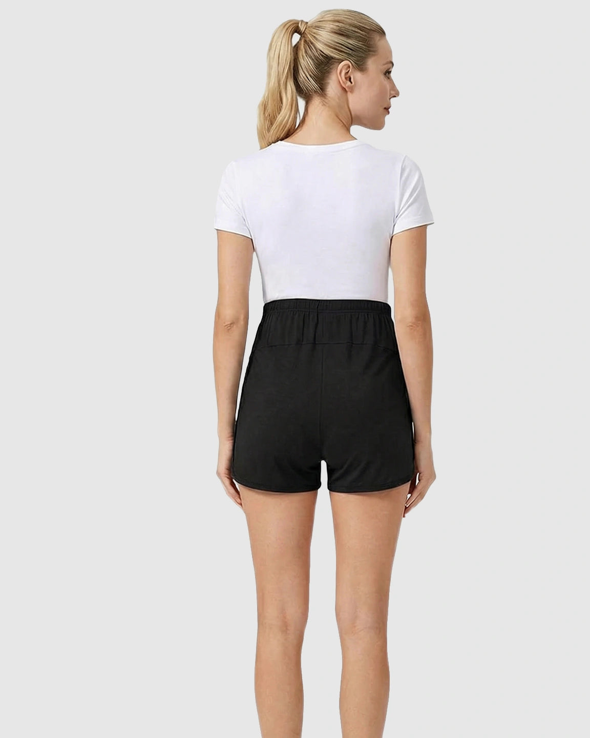 Adjustable Waist Relaxed-Fit Maternity Shorts