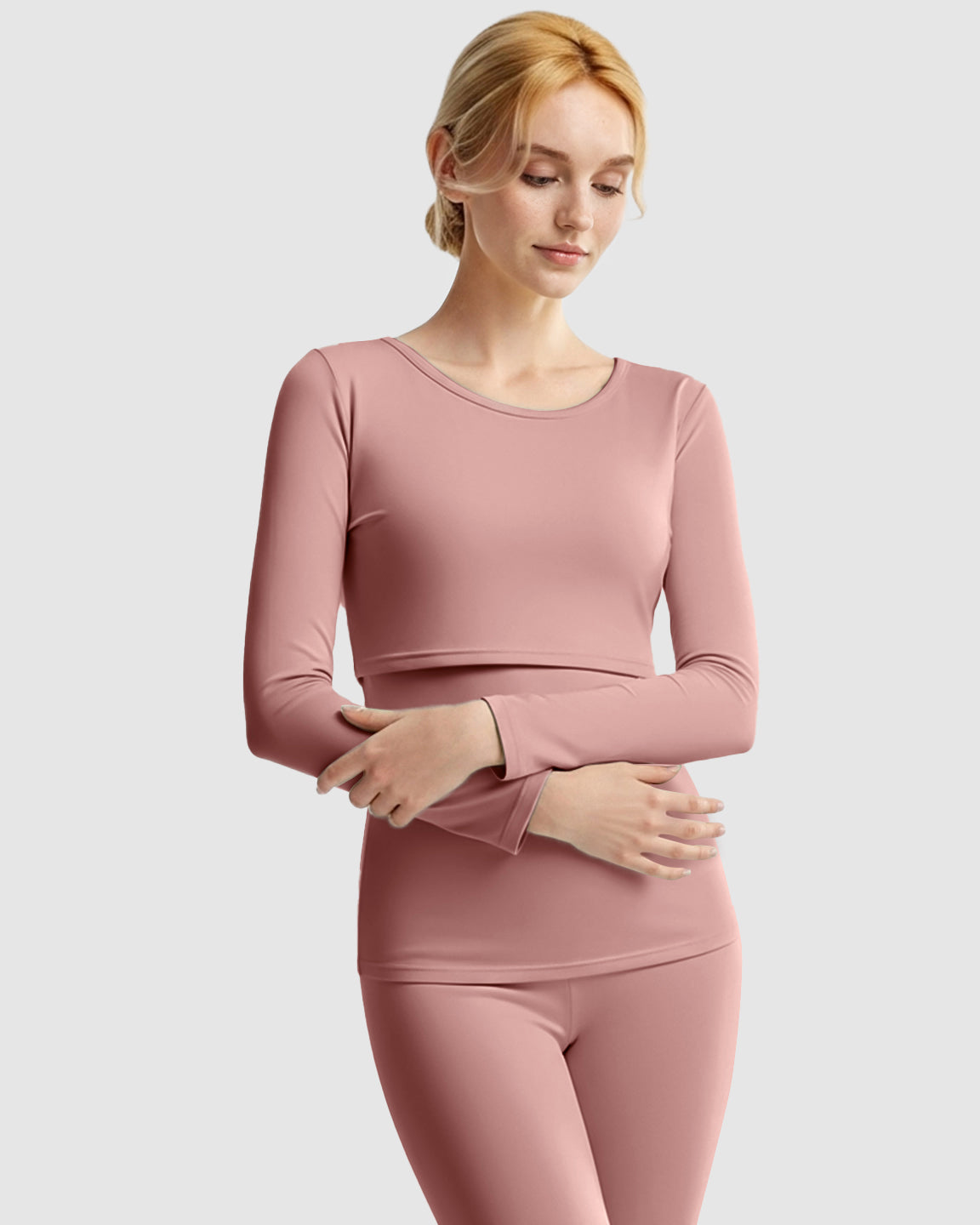 Thick Cotton Nursing Maternity Pajama Set