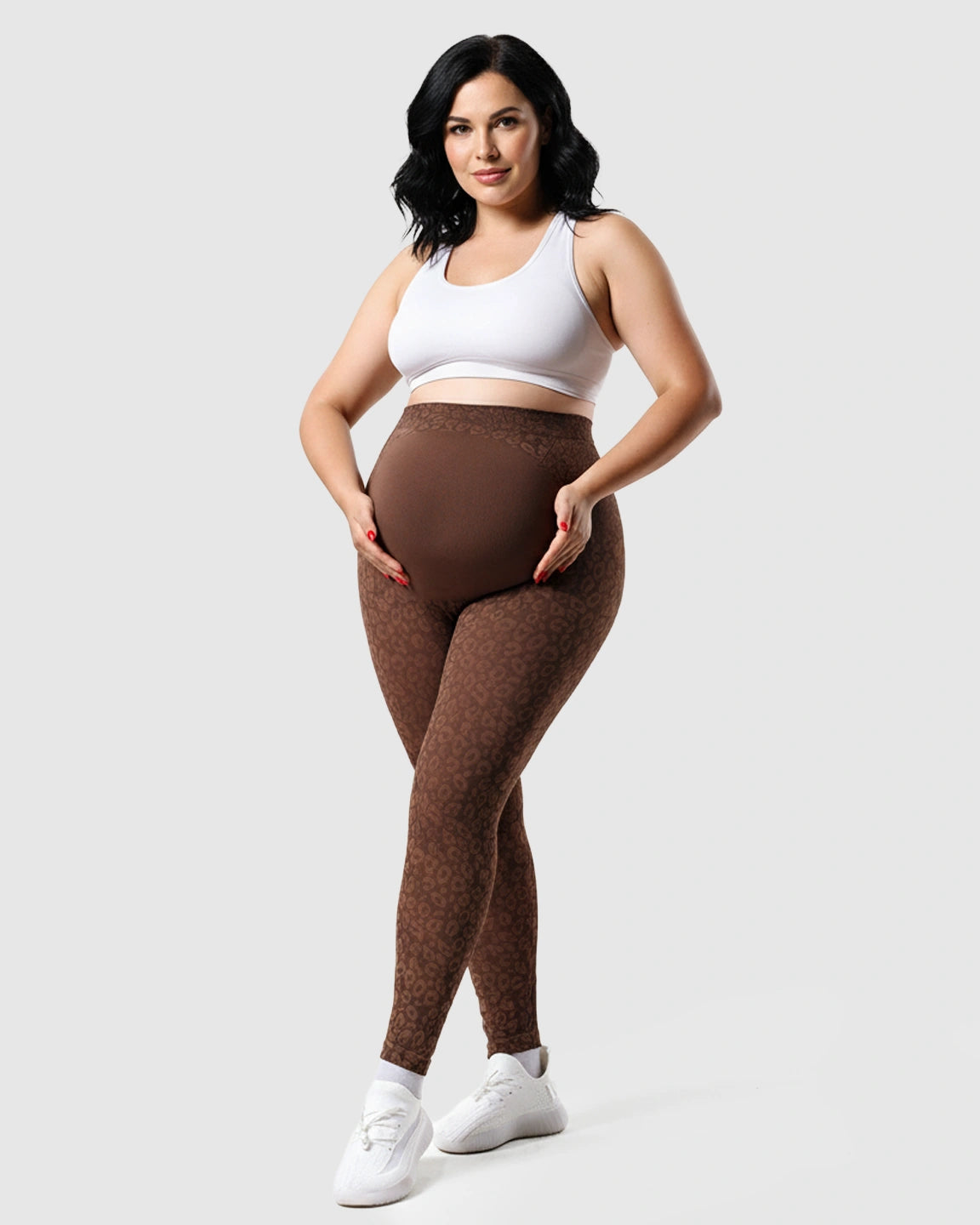 High-waisted Printed Maternity Leggings