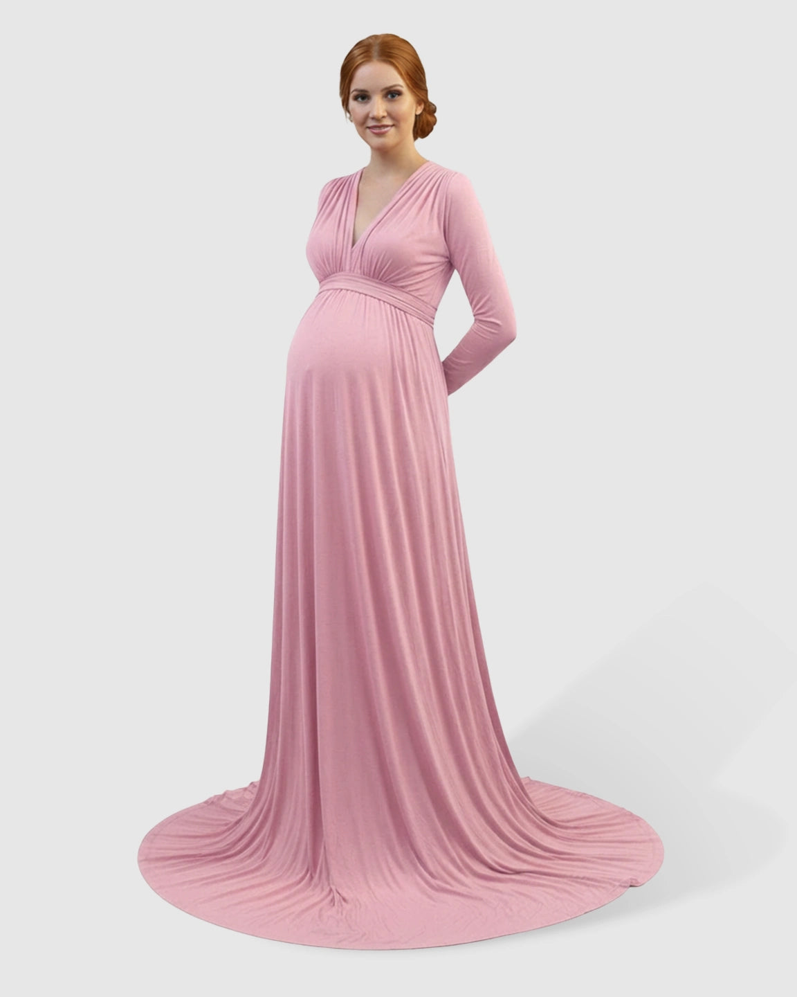 Empire Waist Romantic Style Maternity Photography Gown