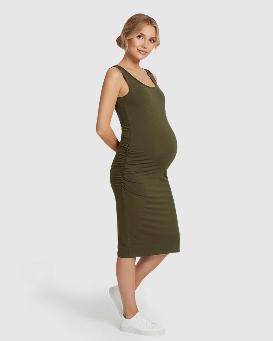 Sleeveless Camisole Bodycon Maternity Dress