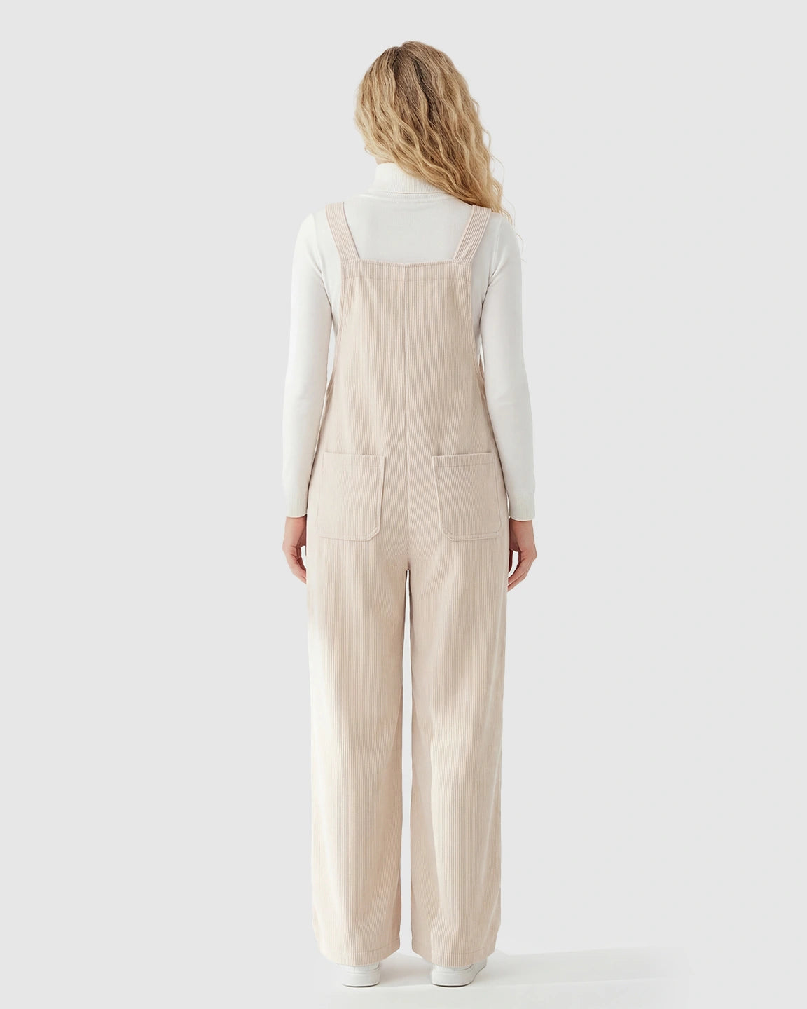 Adjustable Shoulder Straps Dungaree-Style Maternity Jumpsuit