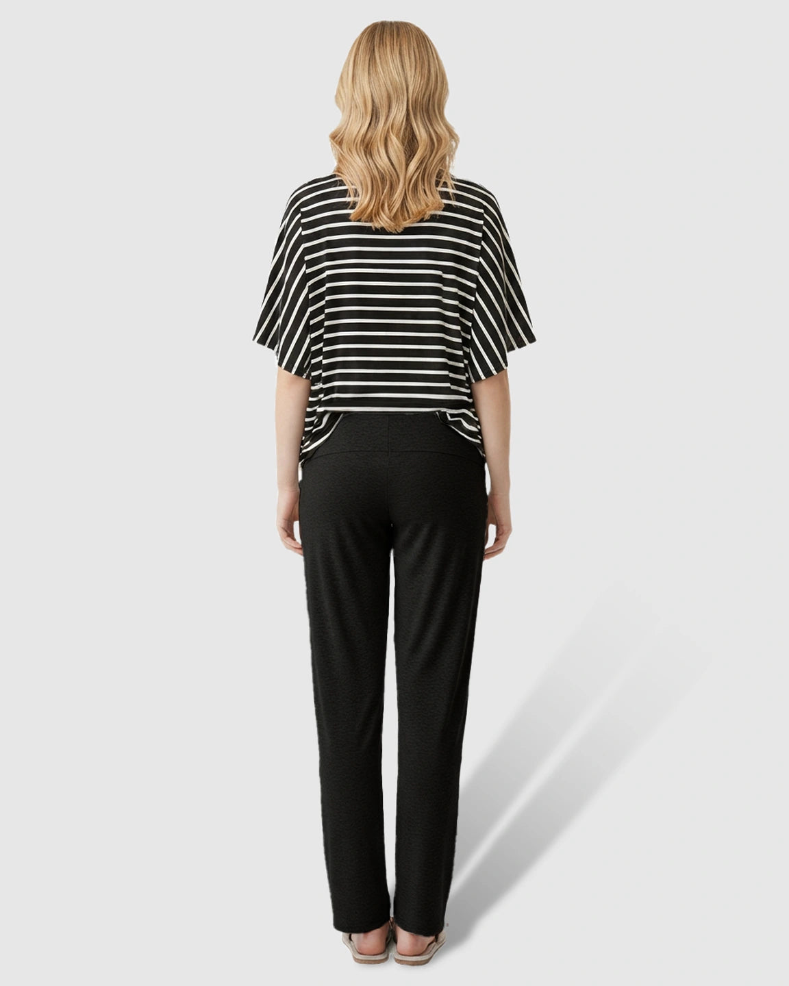High-Waist Straight-Leg Maternity Pants