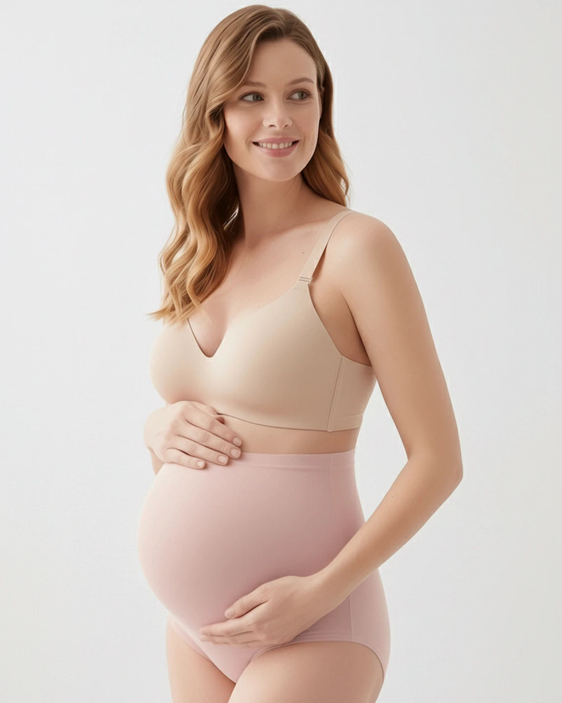 Full-Coverage Seamless Maternity Briefs
