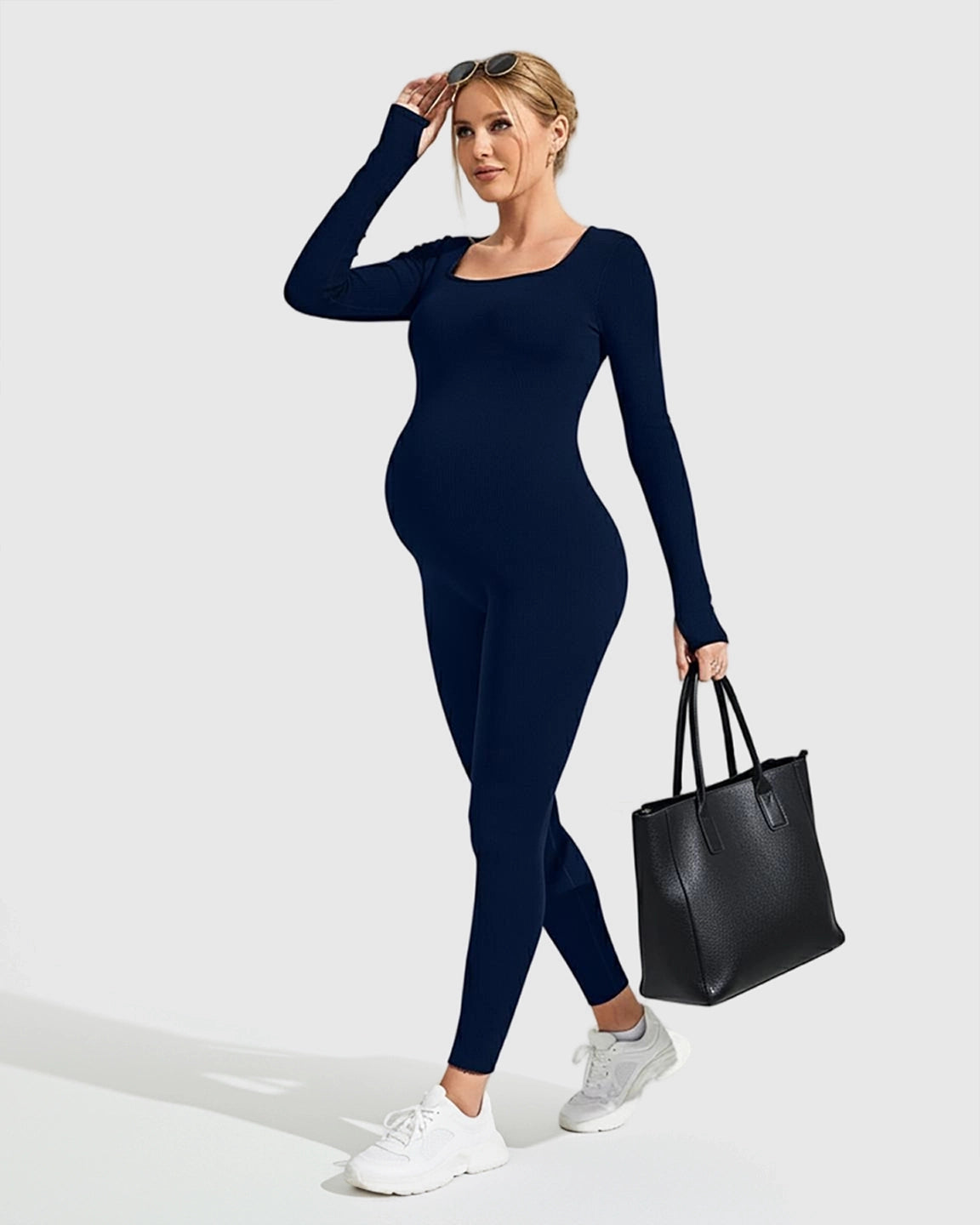Seamless Ankle Length Maternity Bodysuit