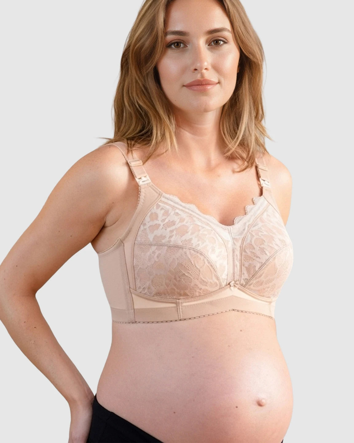 Lace Full-Cup Wire-Free Nursing Bra