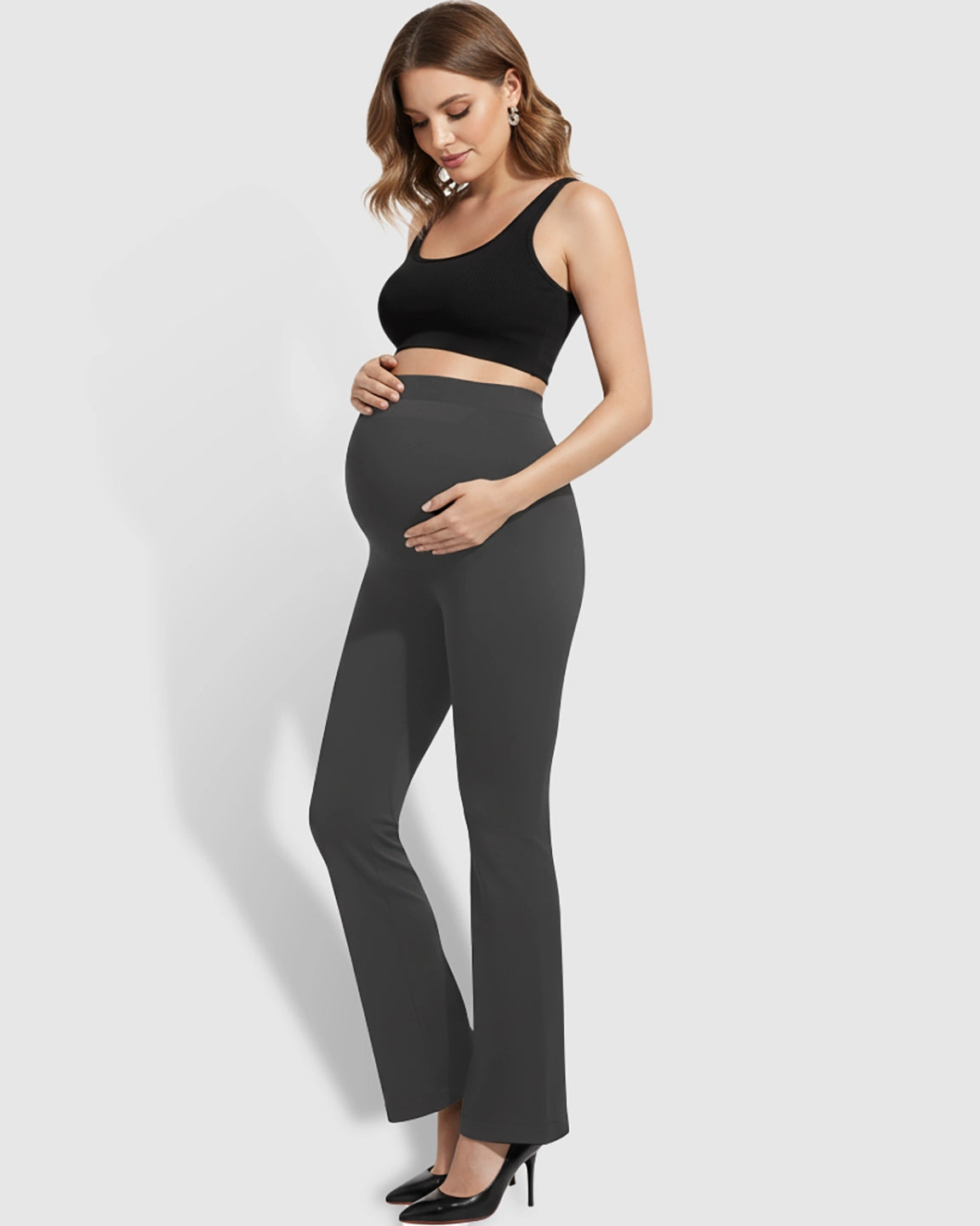 Over-Belly Bootcut Maternity Pants