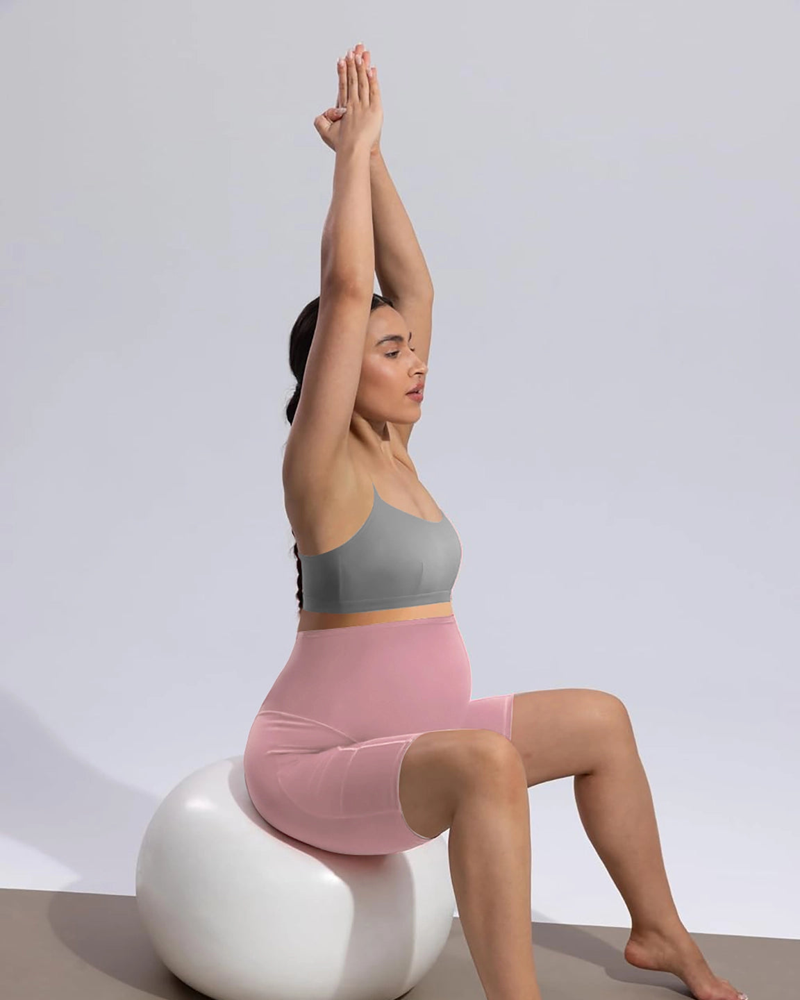 Over Belly Maternity Bike Short With Pockets