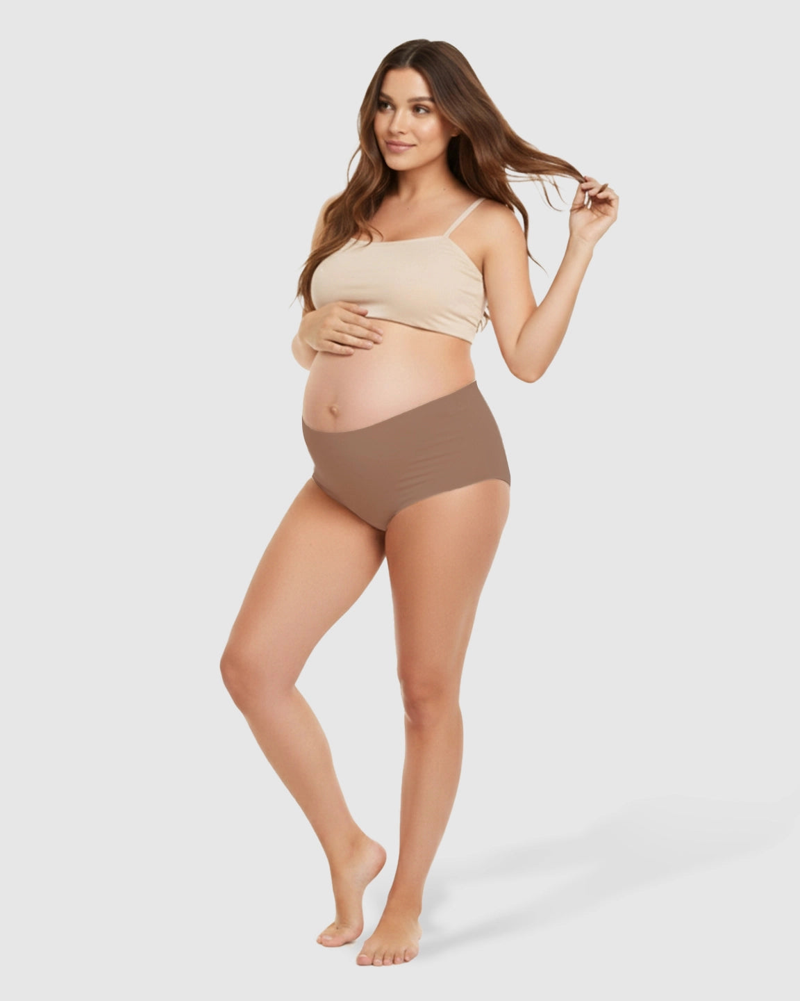 Seamless High-Waist Support Maternity Underwear