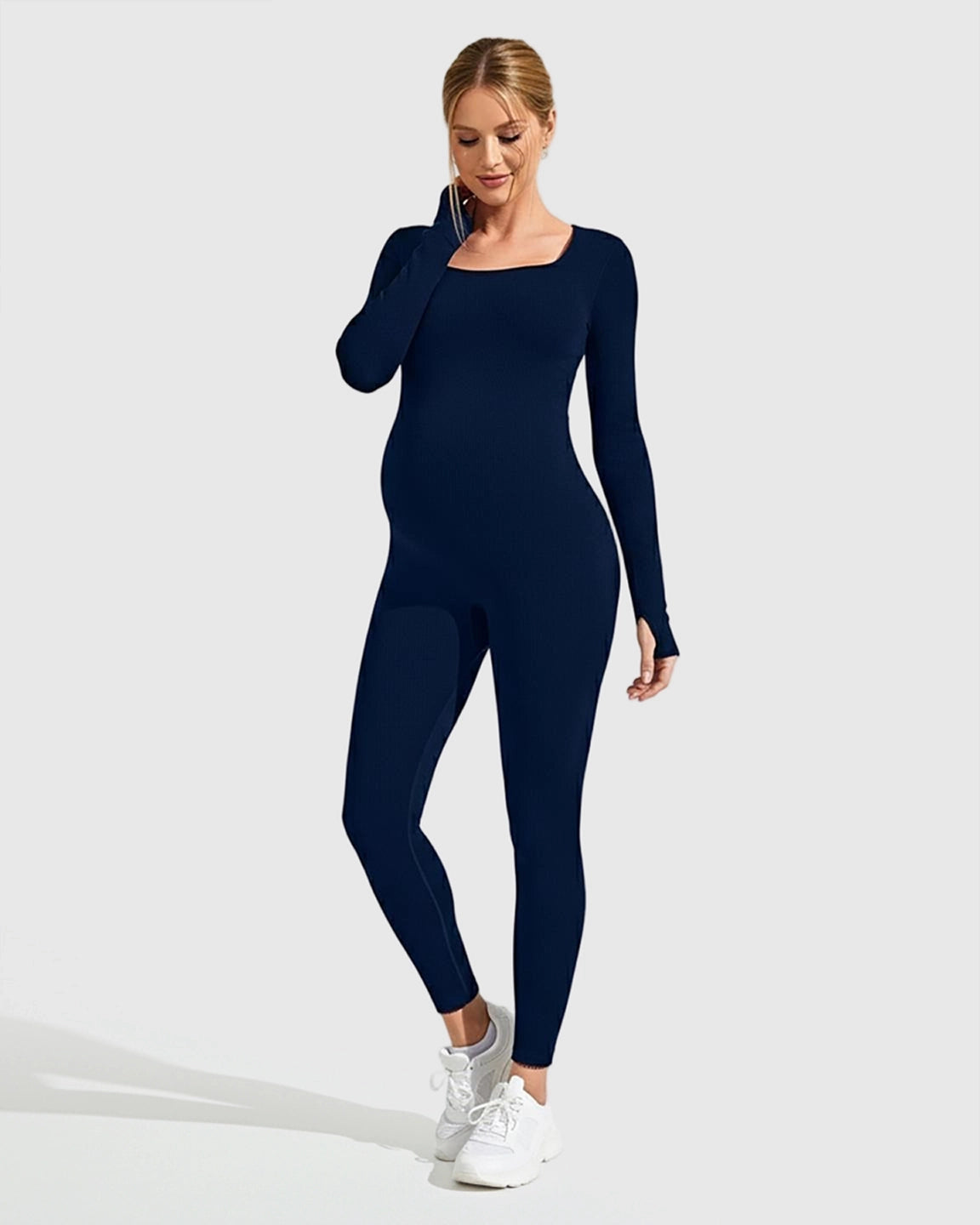 Seamless Ankle Length Maternity Bodysuit