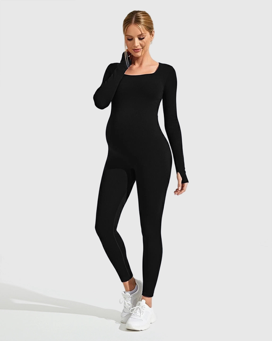 Seamless Ankle Length Maternity Bodysuit