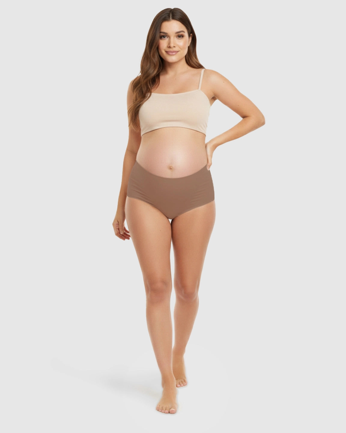 Seamless High-Waist Support Maternity Underwear
