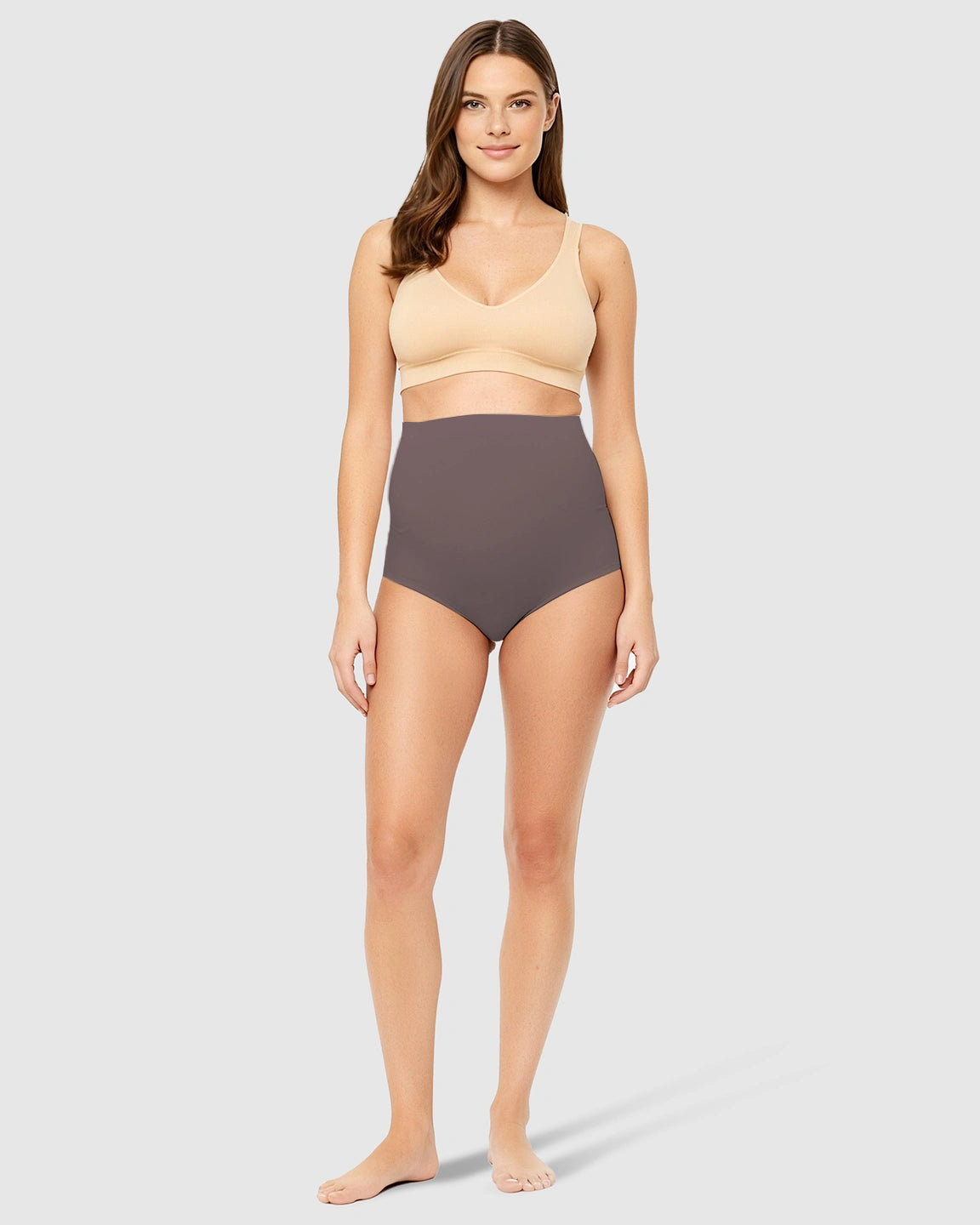 High-Waist Seamless Belly-Support Maternity Underwear