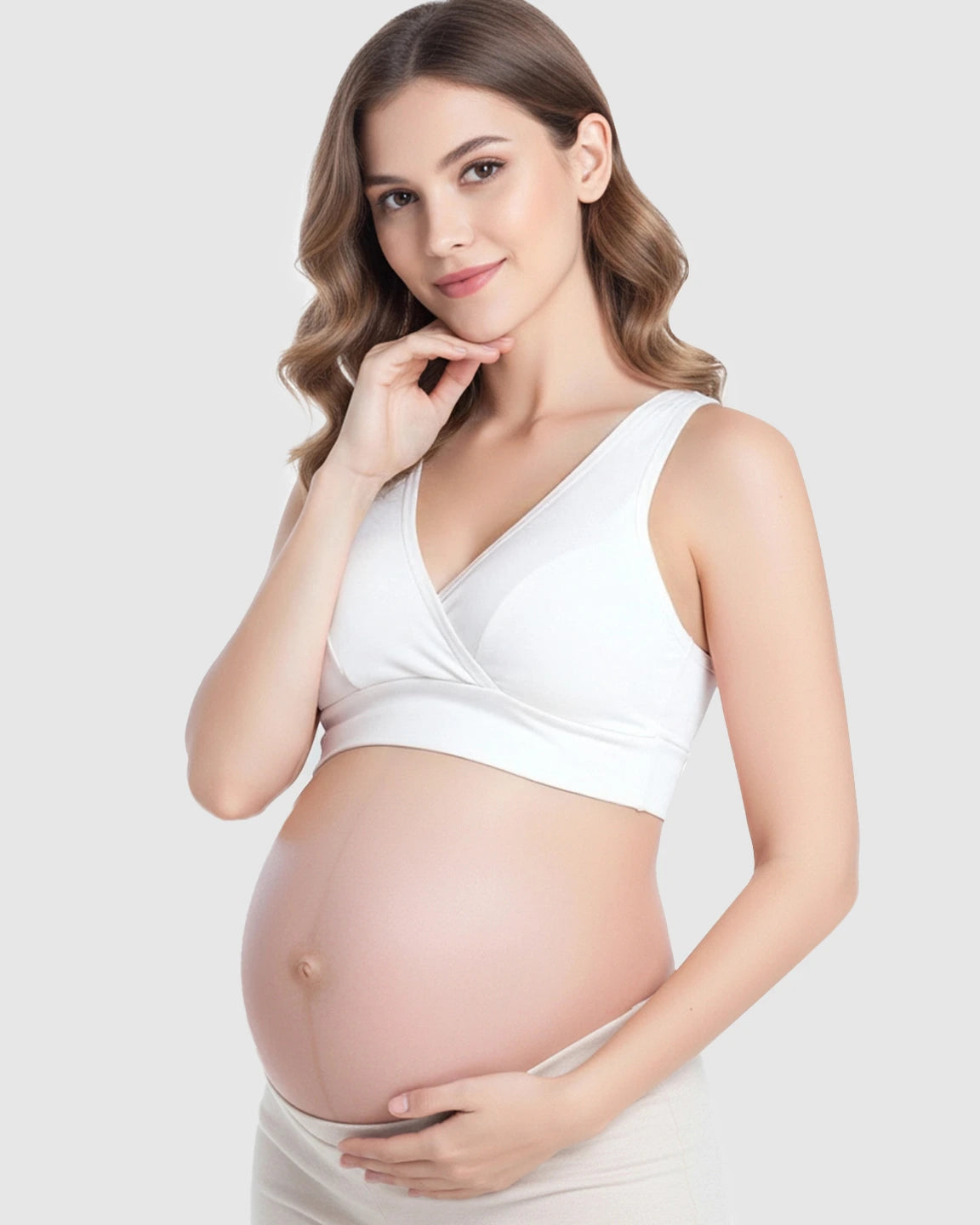 Wireless Cotton Crisscross Nursing Camisole Bra