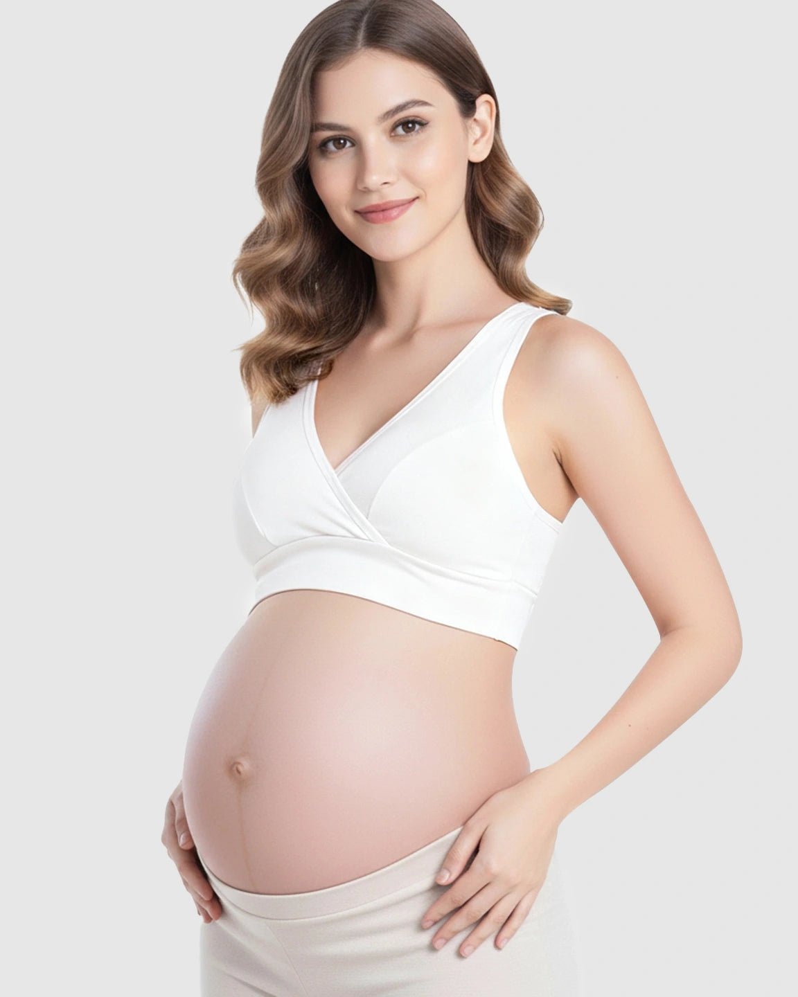 Wireless Cotton Crisscross Nursing Camisole Bra