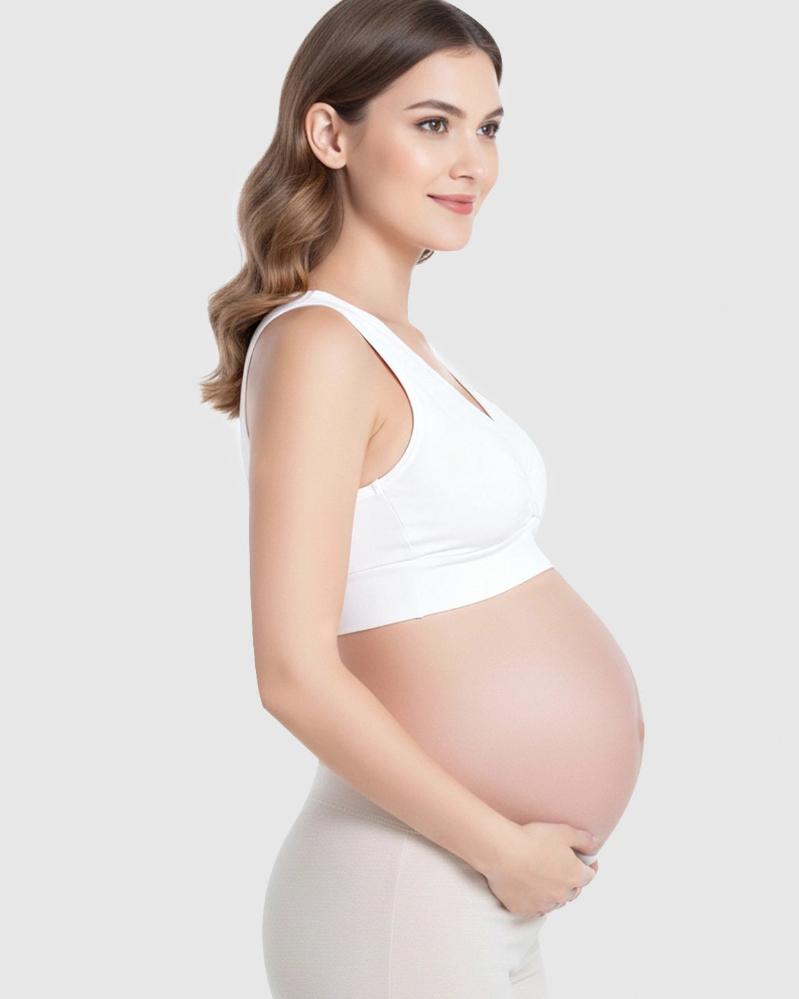 Wireless Cotton Crisscross Nursing Camisole Bra