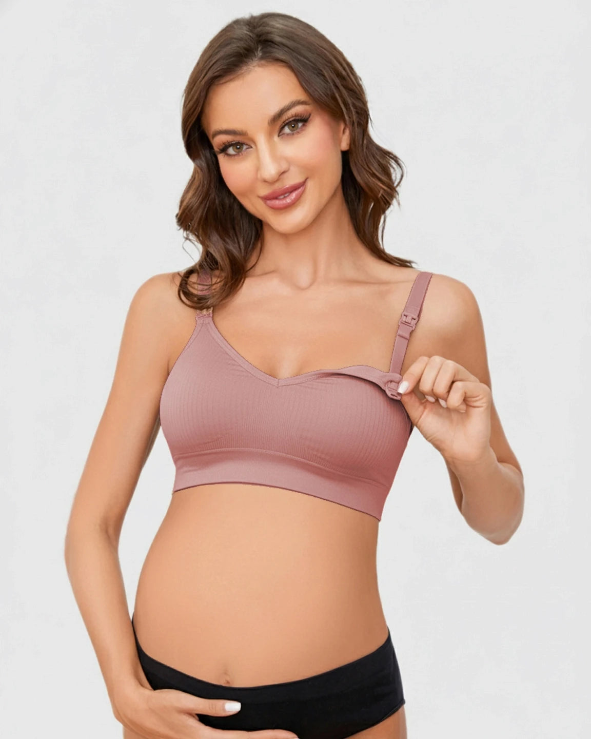 Wireless Front-Open Maternity Nursing Bra