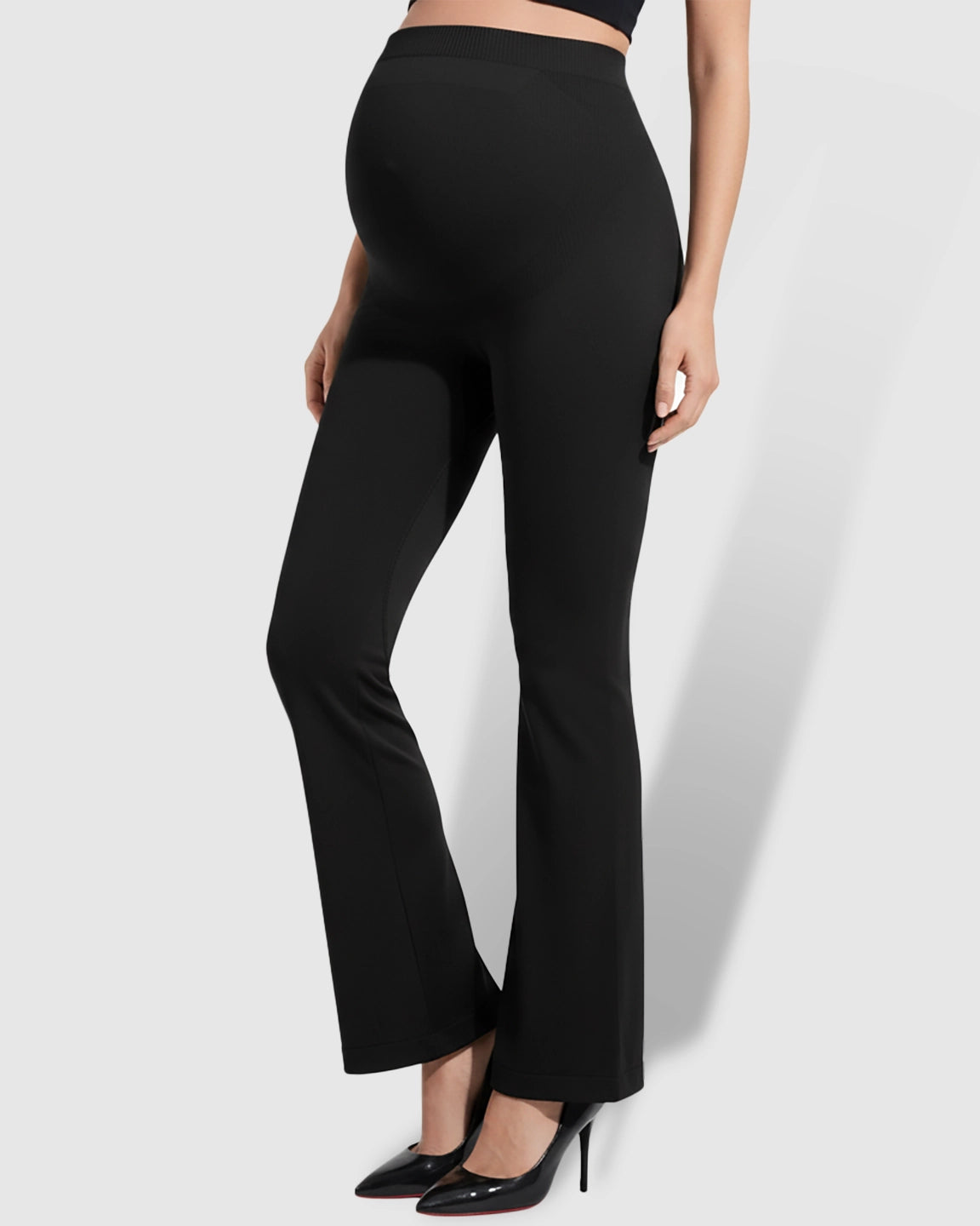 Over-Belly Bootcut Maternity Pants