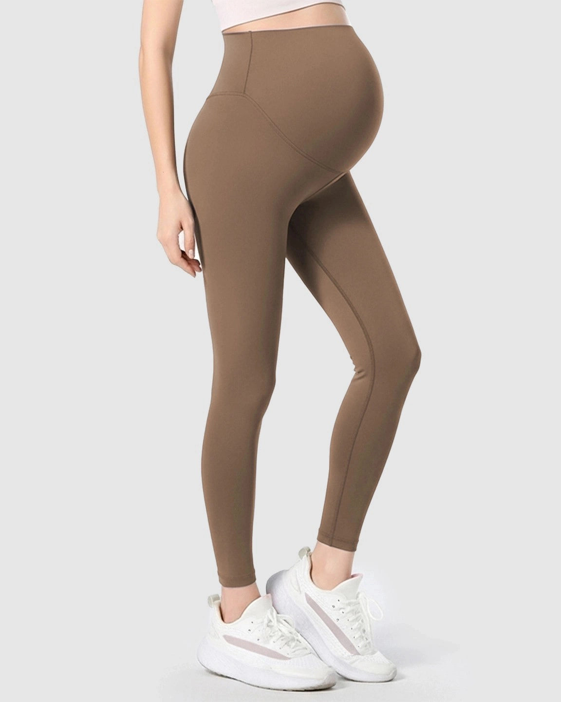 Double-Layer Belly Support Maternity Leggings