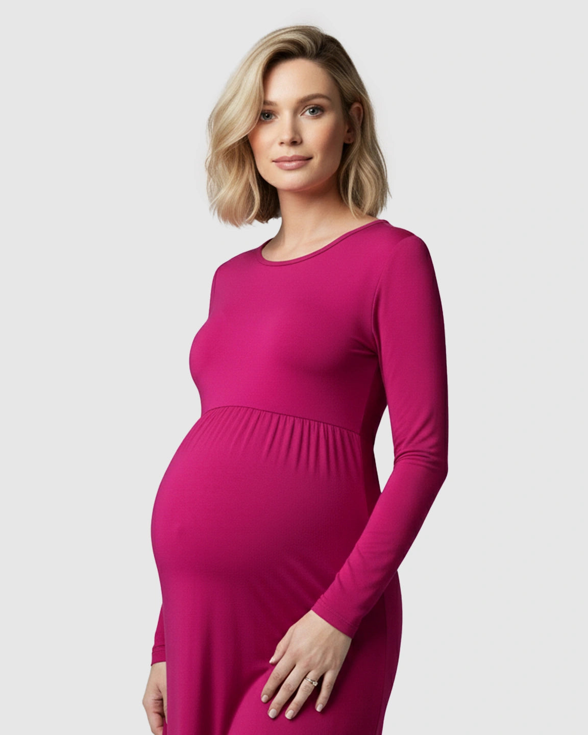 Empire Waist Elegant Maternity Photoshoot Dress