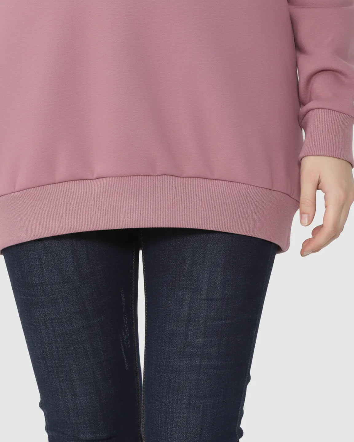 Discreet Zipper Nursing Access Casual Maternity Top