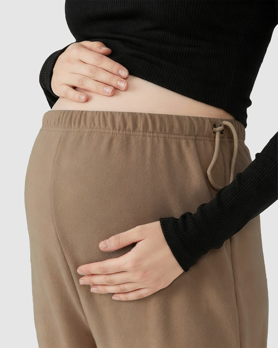 High-Waist Flowy Support Maternity Pants