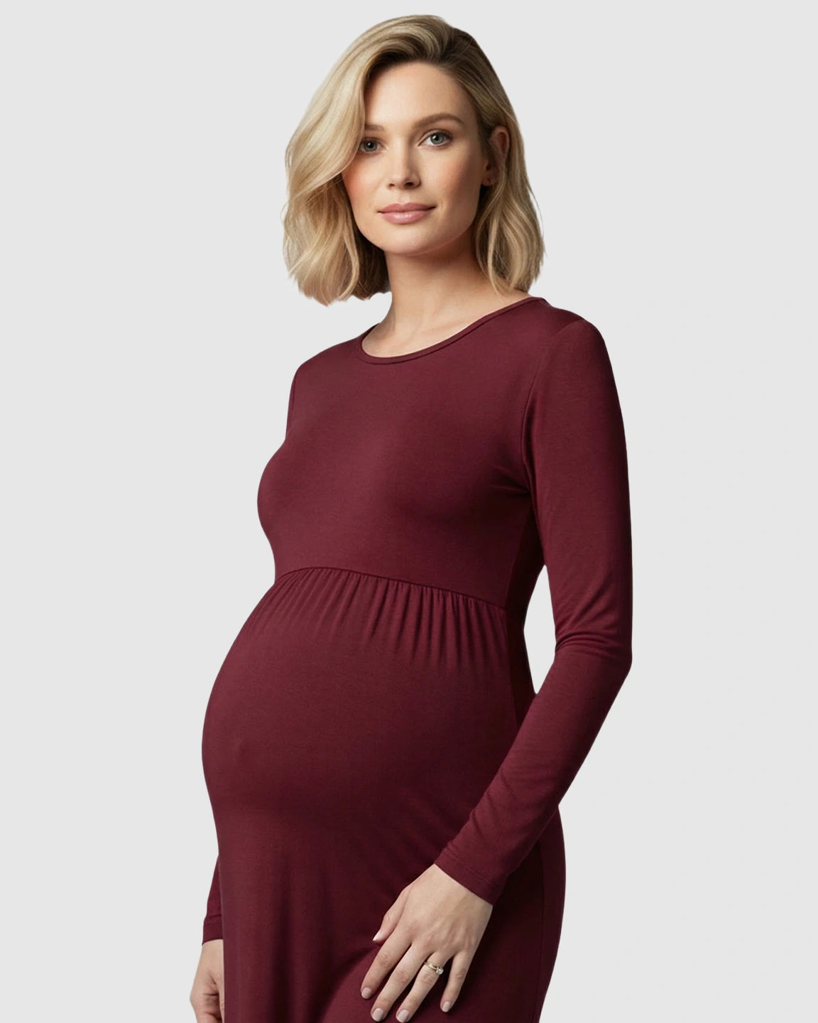 Empire Waist Elegant Maternity Photoshoot Dress