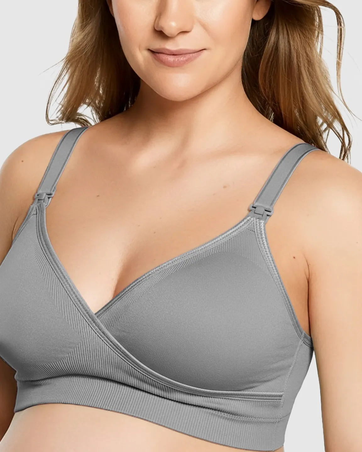 Seamless Front-Open Soft Stretch Nursing Bra