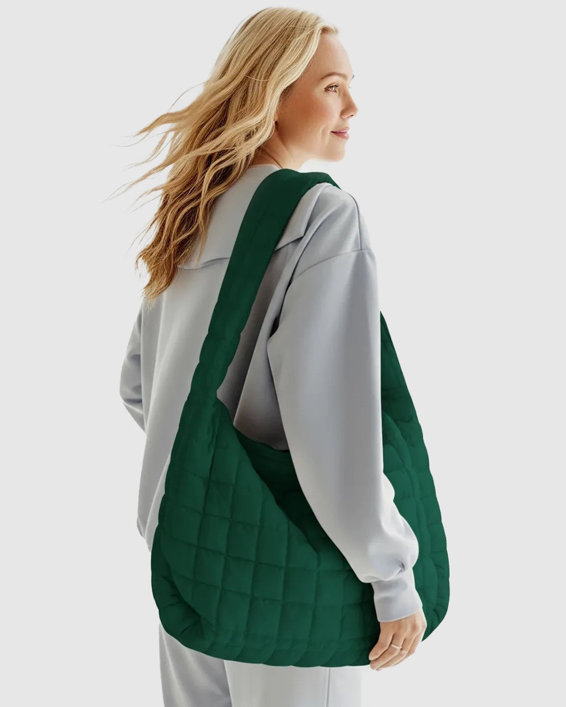 Plush Quilted Diaper Bag