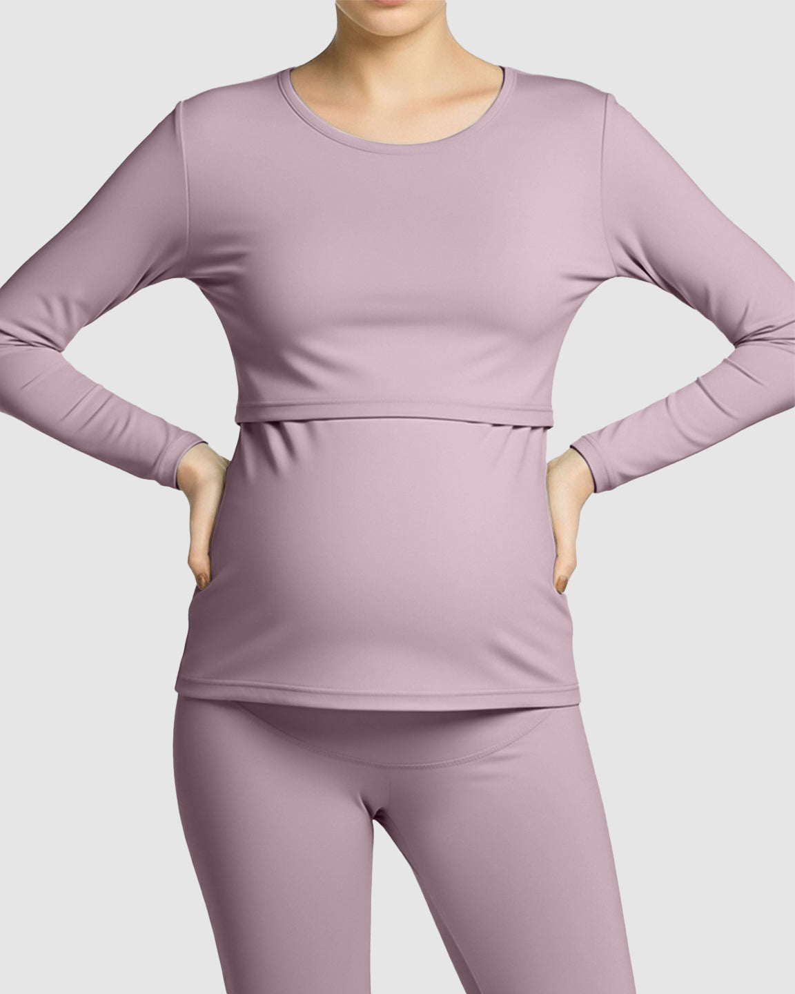 Thick Cotton Nursing Maternity Pajama Set