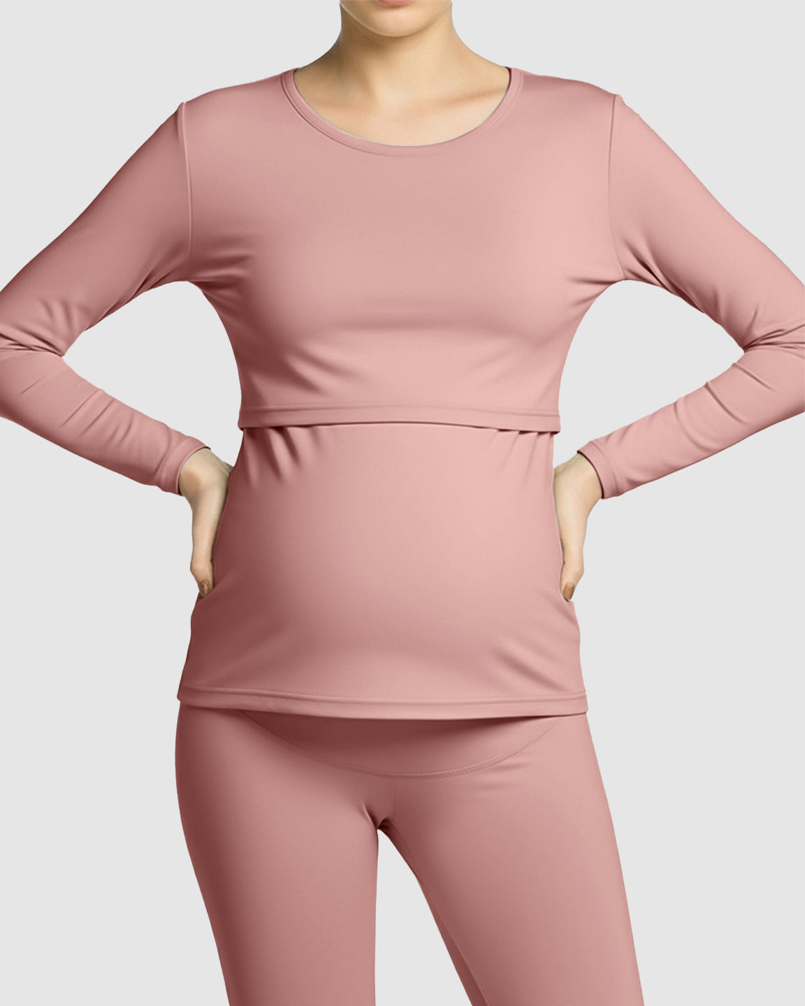 Thick Cotton Nursing Maternity Pajama Set