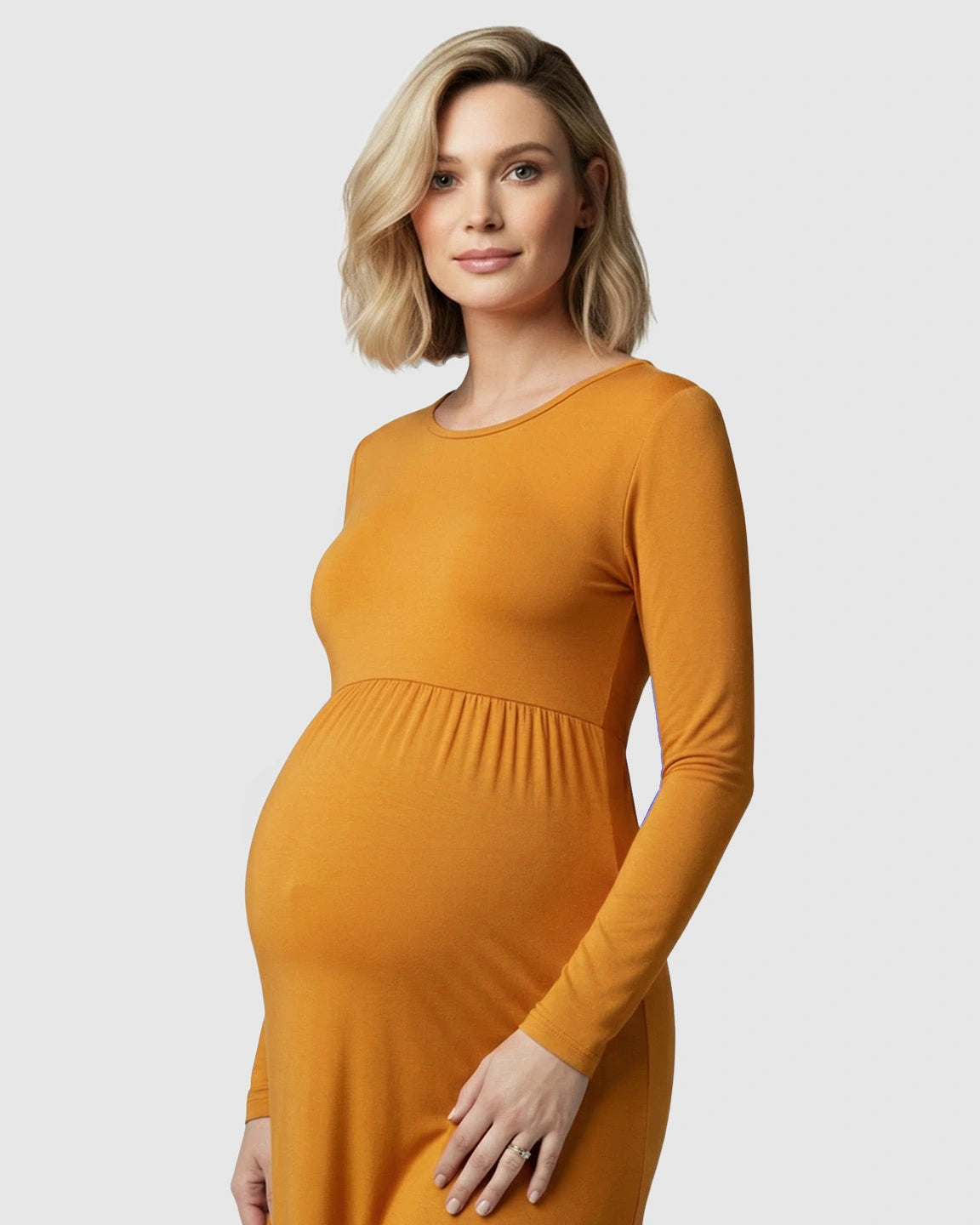 Empire Waist Elegant Maternity Photoshoot Dress