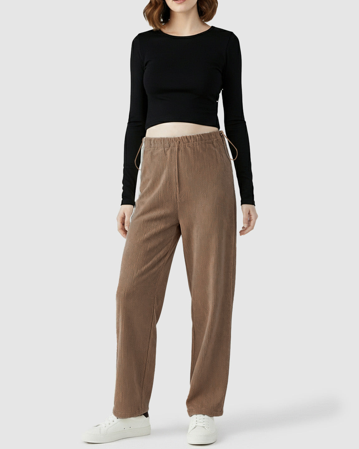 High-Waist Flowy Support Maternity Pants