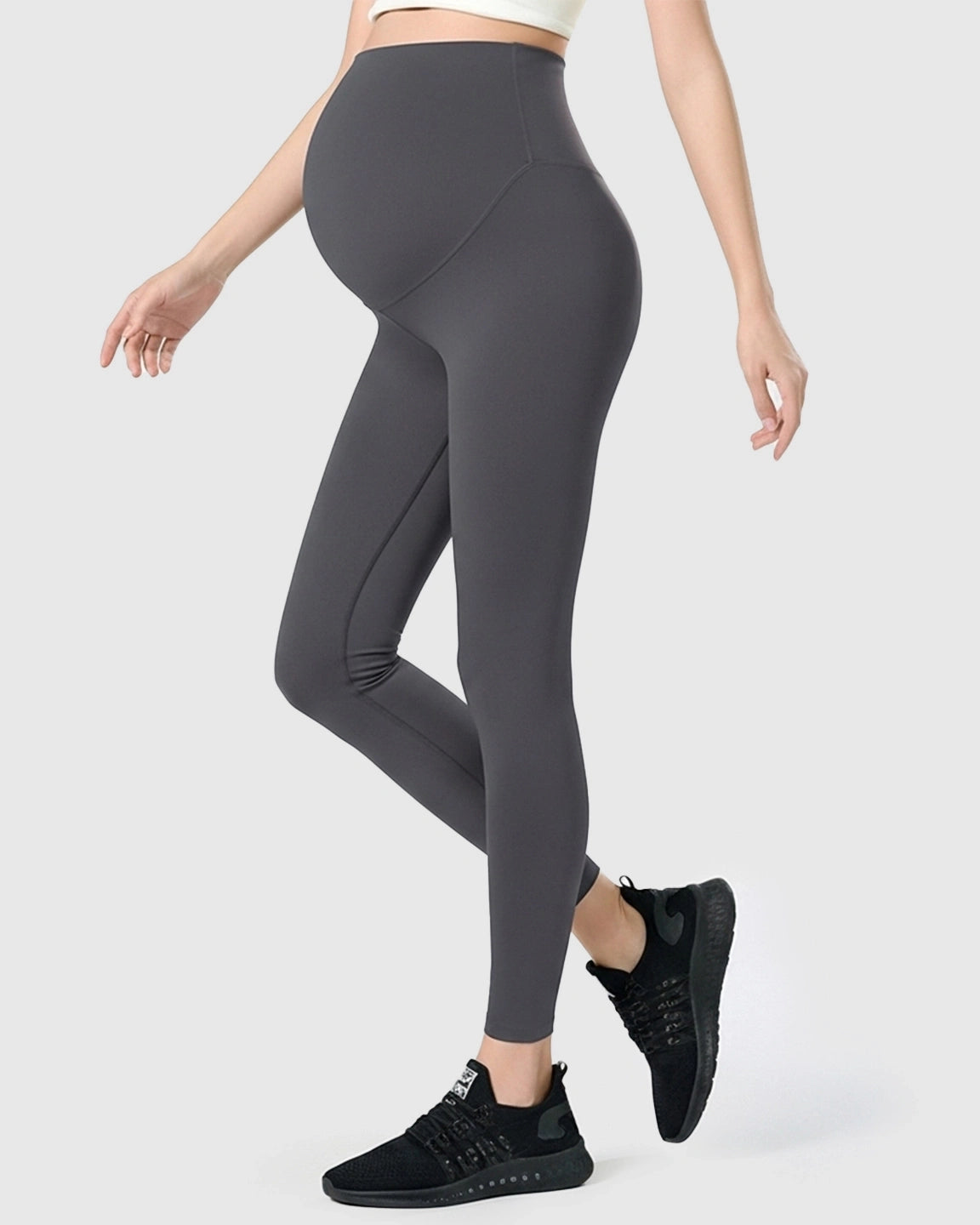 Double-Layer Belly Support Maternity Leggings