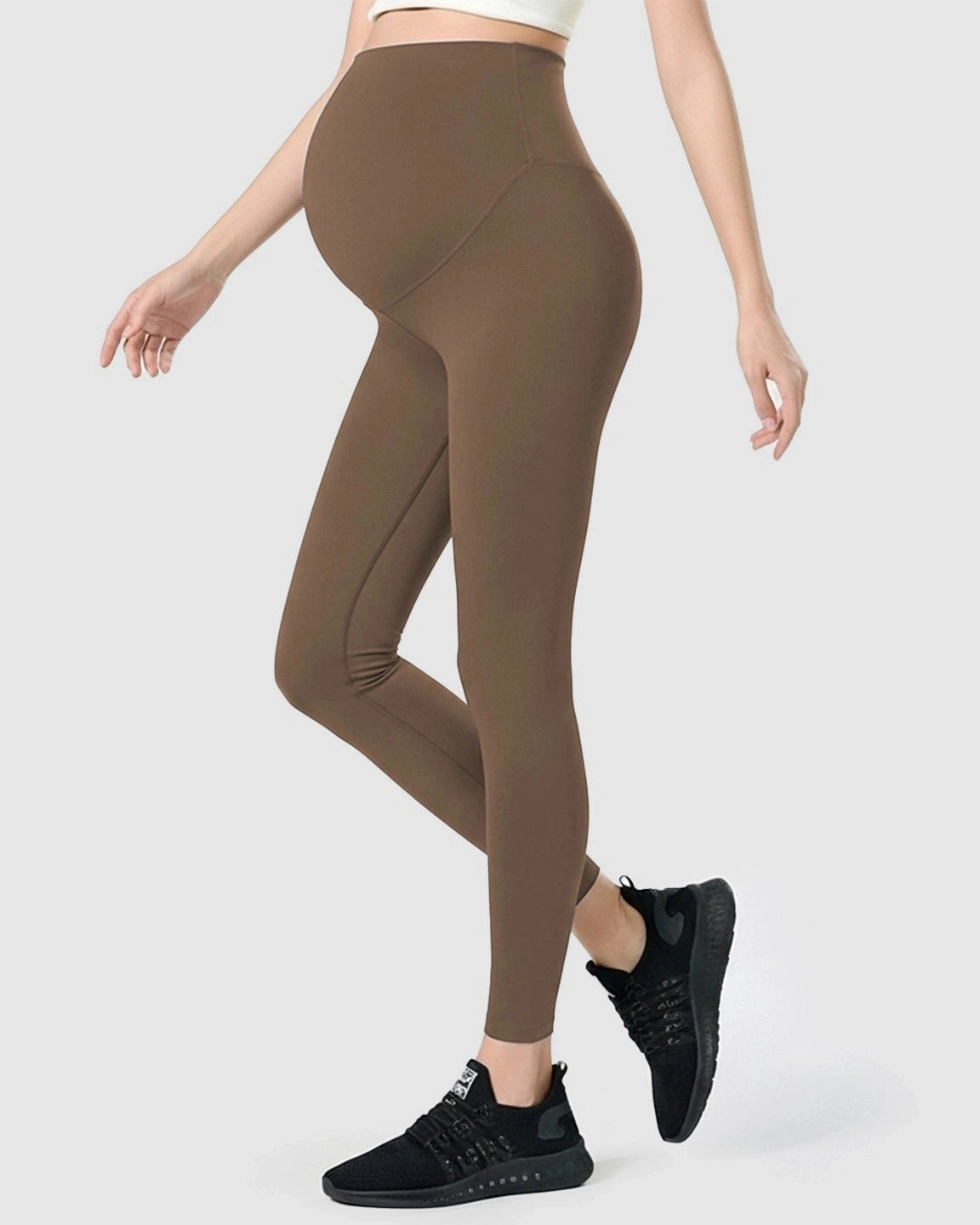 Double-Layer Belly Support Maternity Leggings