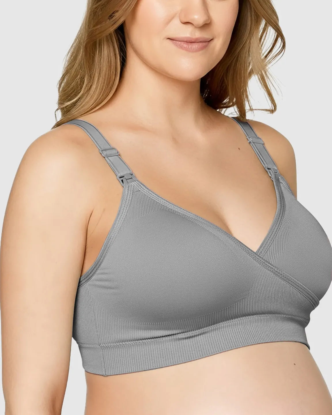 Seamless Front-Open Soft Stretch Nursing Bra