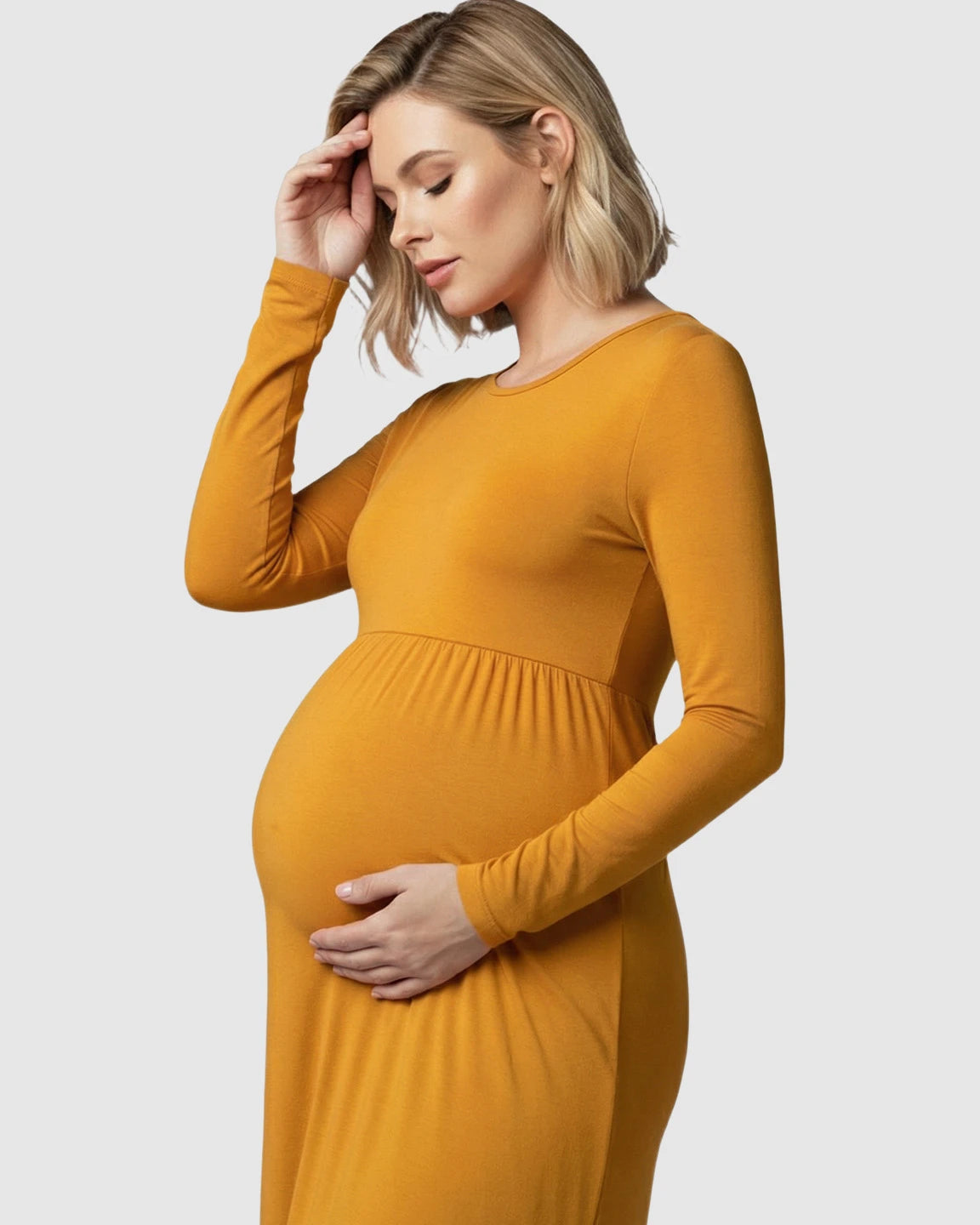 Empire Waist Elegant Maternity Photoshoot Dress