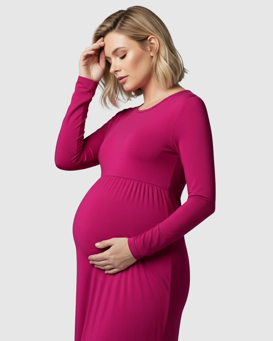Empire Waist Elegant Maternity Photoshoot Dress