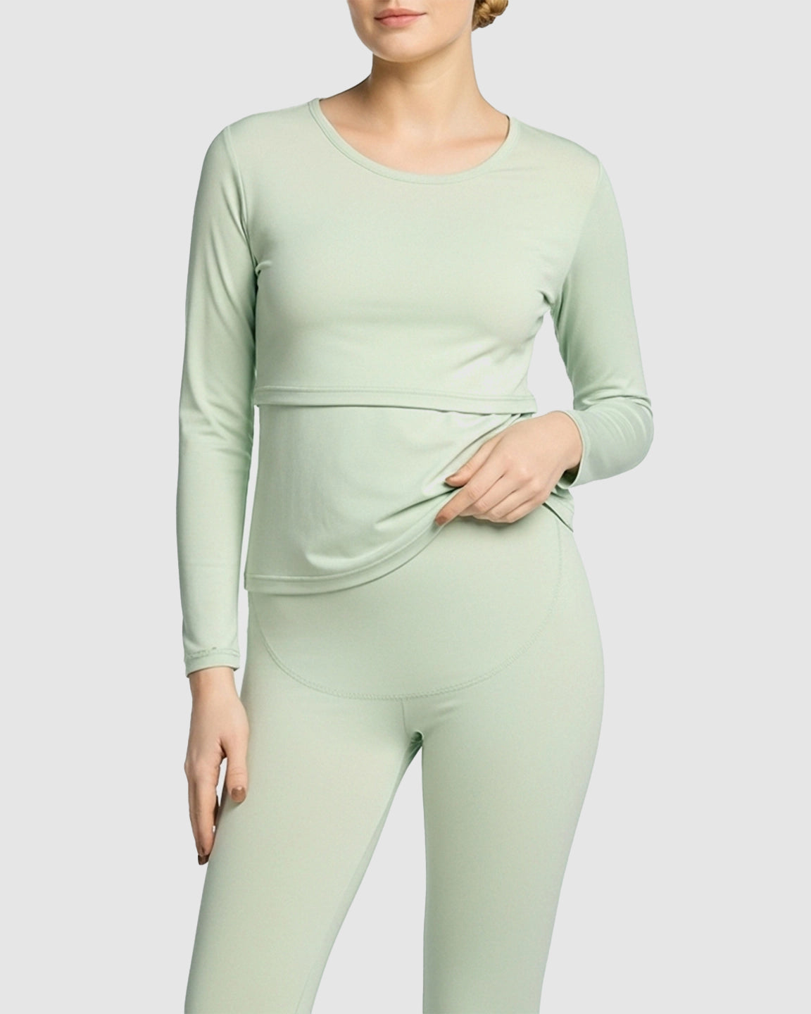 Thick Cotton Nursing Maternity Pajama Set